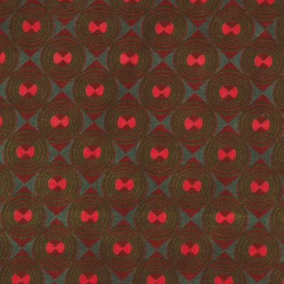 Velvet Bathrobe - Ziggy Green/Red - 100% Cotton (copy)
