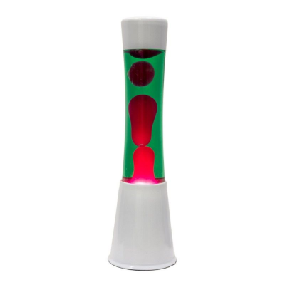 Lava lamp - White - Green and Rose