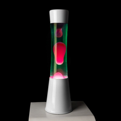 Lava lamp - White - Green and Rose