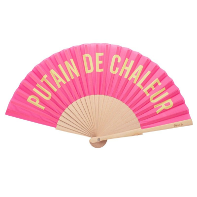 Fan - Pink and Yellow