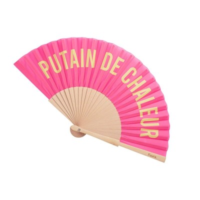 Fan - Pink and Yellow
