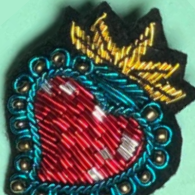 Broche - Heart passion