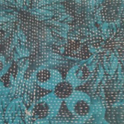 Carnet - Kantha - Bleu