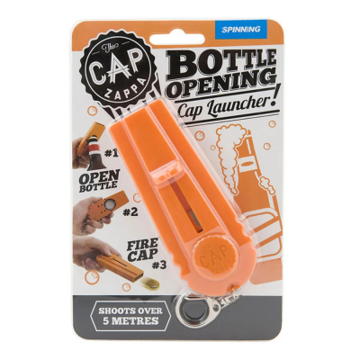 Catapult bottle opener