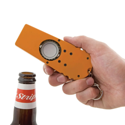 Catapult bottle opener
