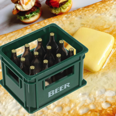 Abridor de botellas magnético - Caja de cerveza - Verde