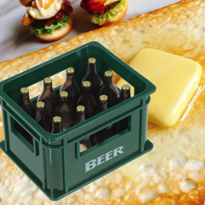 Magnet bottle opener - Beer crate - Green