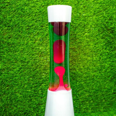 Lava lamp - White - Green and Rose