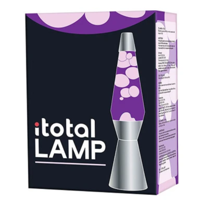 Lámpara de lava - Plata - Púrpura