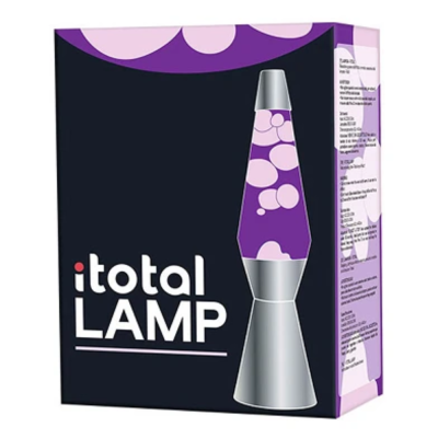 Lampe à lave - Argent - Violet