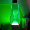 Lámpara de lava - Plata - Verde