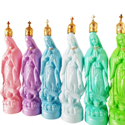 Virgin of Guadeloupe plastic 60cl - Blue mint