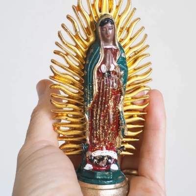 Vierge de Guadalupe 12 cm - Vert