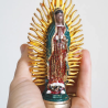 Virgen de Guadalupe 12 cm - Verde