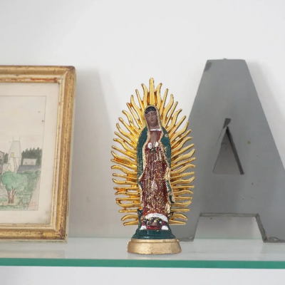 Vierge de Guadalupe 12 cm - Vert