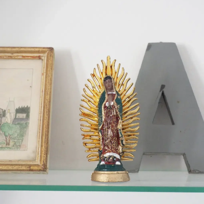 Virgin of Guadalupe 12 cm - Green