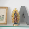 Virgen de Guadalupe 12 cm - Verde