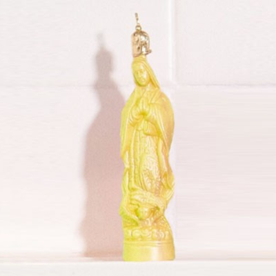 Virgin of Guadeloupe plastic 20cl - Yellow
