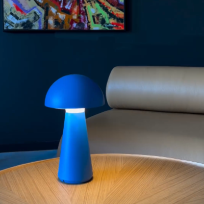 Lampe Champignon - Bleu