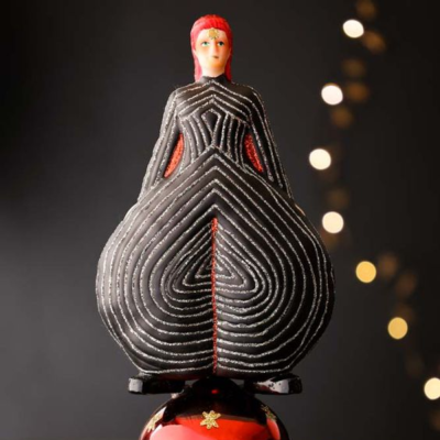 Christmas bauble - Ziggy Stardust tree topper