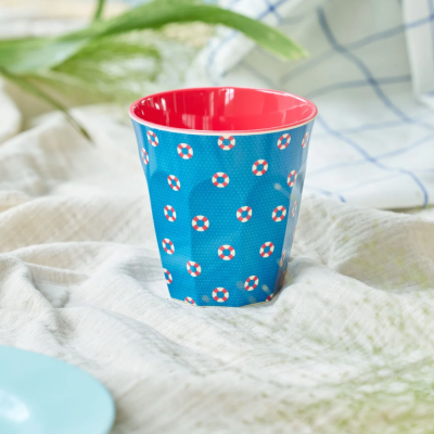 Medium cup - Dark Blue - Lifeline Print