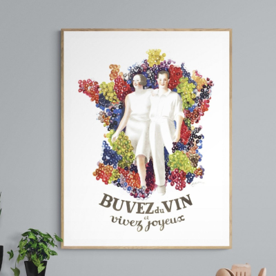 Affiche - Buvez du vin