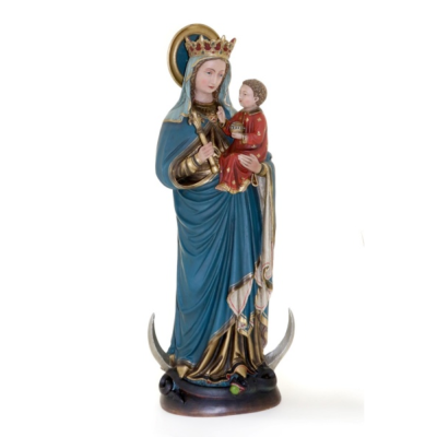 Sculpture Virgin Mary carrying Jesus