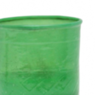 Glass vase 8 cm - Green