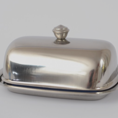 Butter dish with high lid