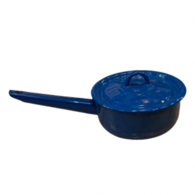 Enamelled saucepan - Duck blue