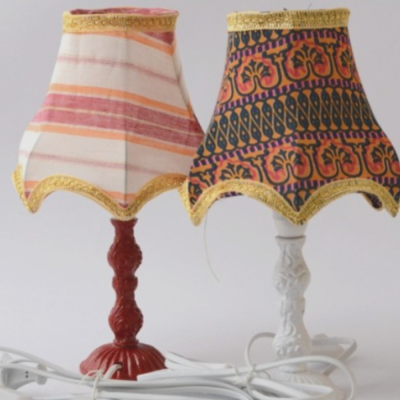 Pied de lampe - Rouge