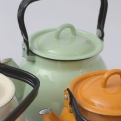 3.5L enameled teapot - Green