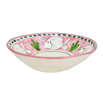 Deep plate - 23 cm - Fish / Pink