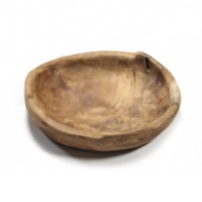 Teak plate - round 26 cm