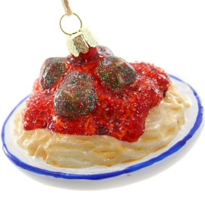 Boule de noël - Plat de spaghetti