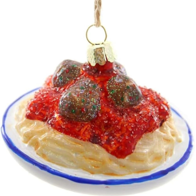 Boule de noël - Plat de spaghetti