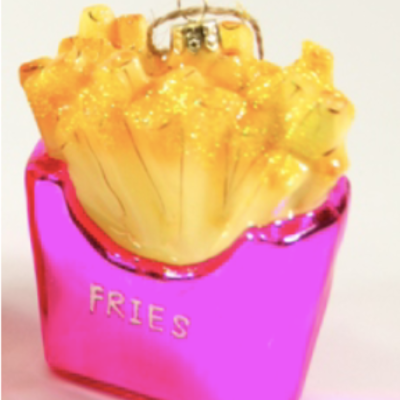 Christmas bauble - Pink Fries