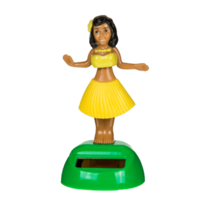 Figurine mobile - Hula Girl - Jaune