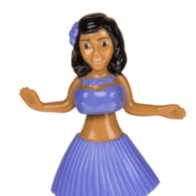 Figurine mobile - Hula Girl - Violet