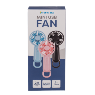 Mini USB fan - Blue