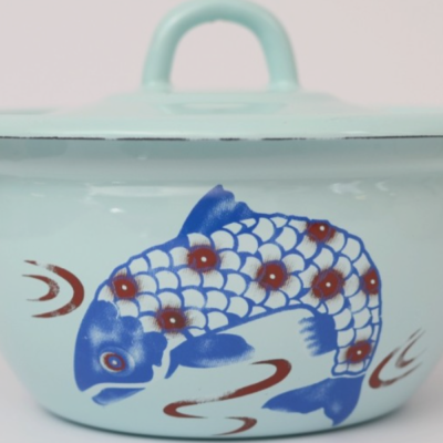 Bottle with lid - Fish - 17 cm