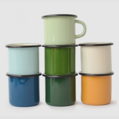 Mug en email - Vert clair