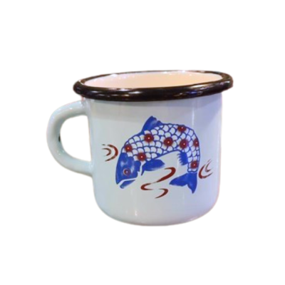 Mug en email Petit format - Poisson Bleu