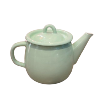 Teapot 1L Email Ukraine Green - 11 cm