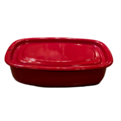 Gratin dish with lid - Red