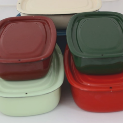 Gratin dish with lid - Red